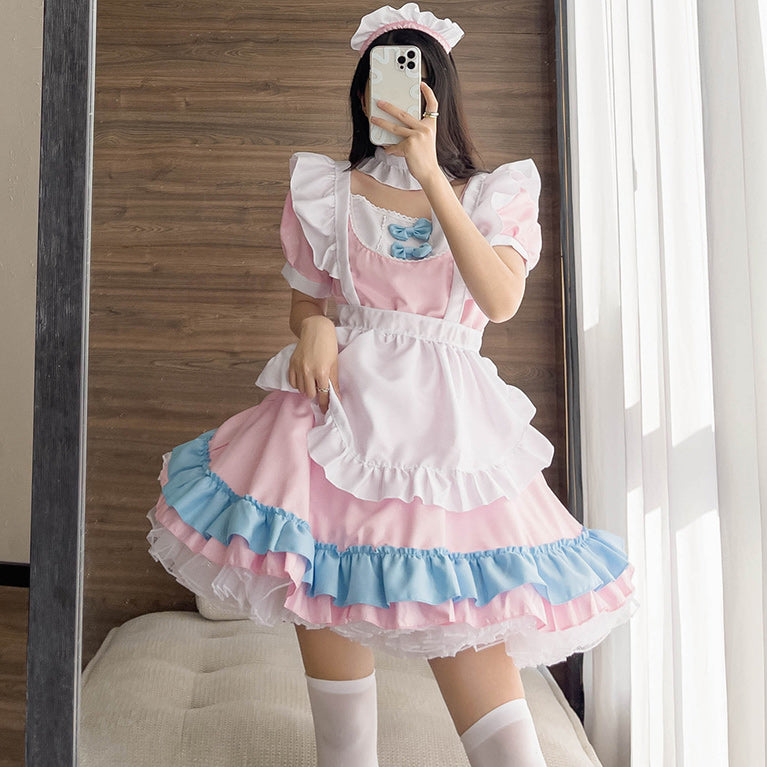 大きいサイズレディーススイートメイド服ワンピ―ス (2L/3L/4L/5L/6L)/大きいサイズ/コスプレ/ハロウィン