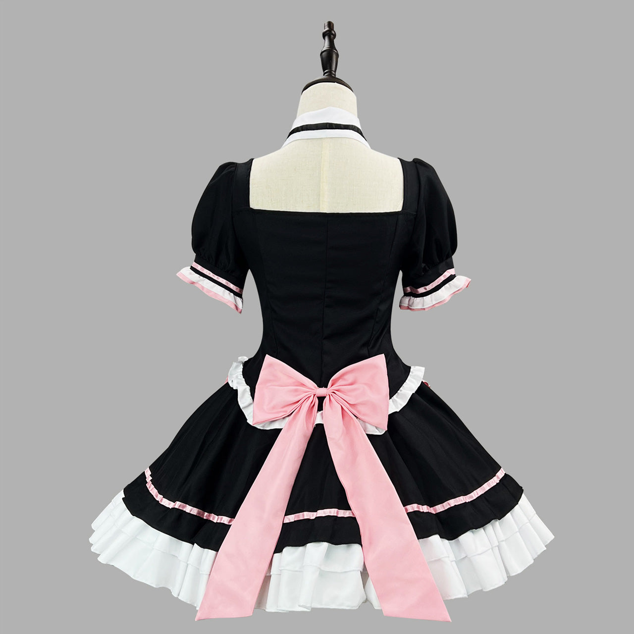 大きいサイズレディースわんにゃんメイドセットアップ (M/L/2L/3L/4L/5L/6L)/コスプレ