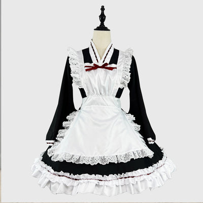 大正レトロ風メイドさんのセットアップ (L/3L/5L)/コスプレ/ハロウィン