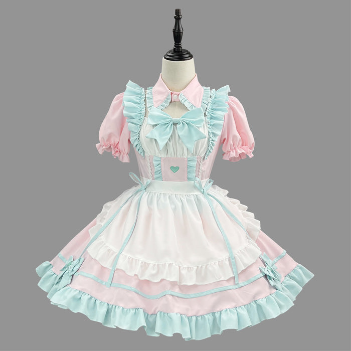 大きいサイズレディースお砂糖プリンセスのコンカフェメイドさん (M/L/LL/3L/4L/5L/6L)/コスプレ