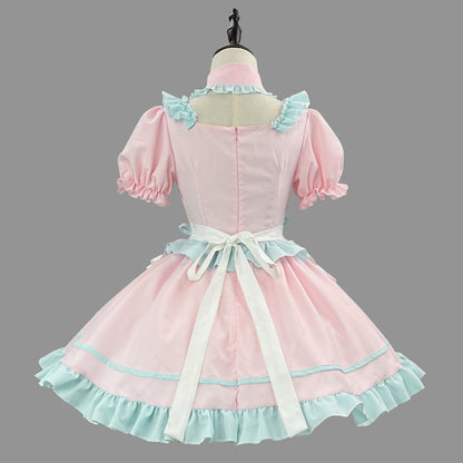 大きいサイズレディースお砂糖プリンセスのコンカフェメイドさん (M/L/LL/3L/4L/5L/6L)/コスプレ