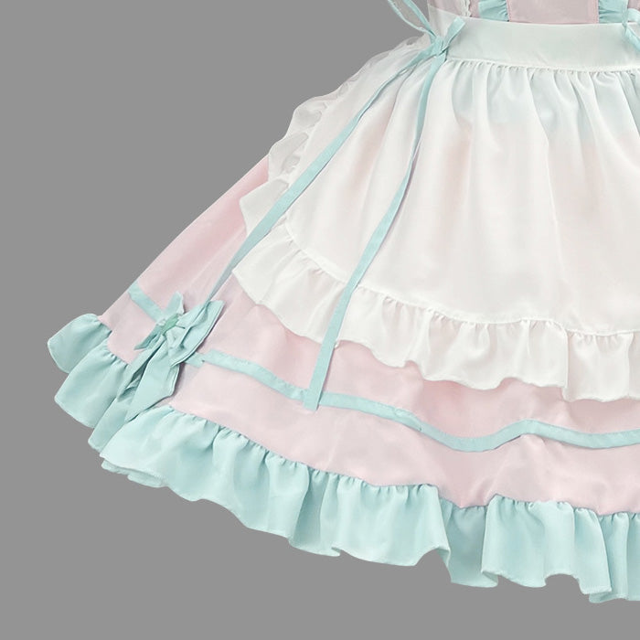 大きいサイズレディースお砂糖プリンセスのコンカフェメイドさん (M/L/LL/3L/4L/5L/6L)/コスプレ