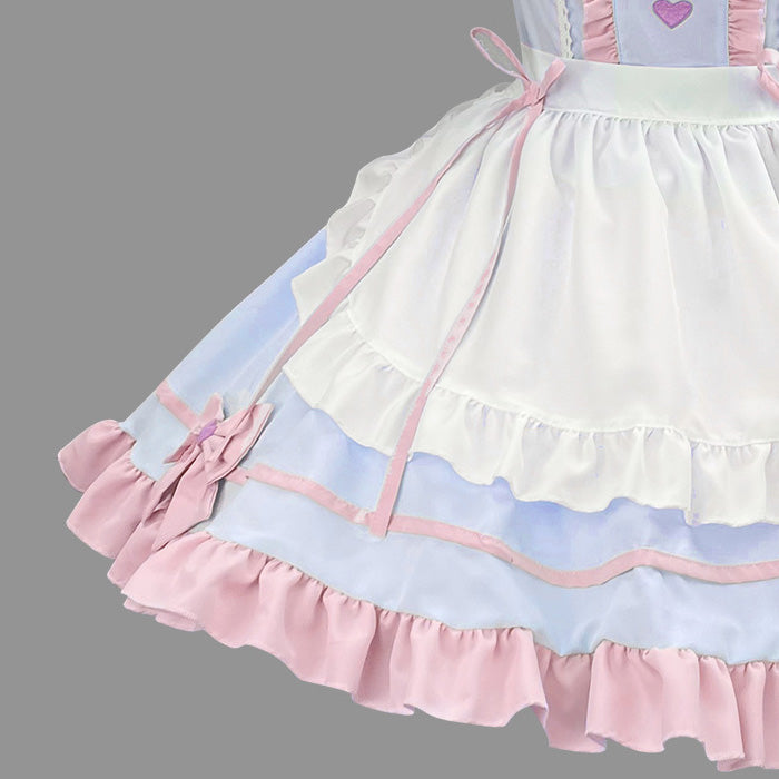 大きいサイズレディースましゅまろプリンセスのコンカフェメイドさん (M/L/LL/3L/4L/5L/6L)/コスプレ
