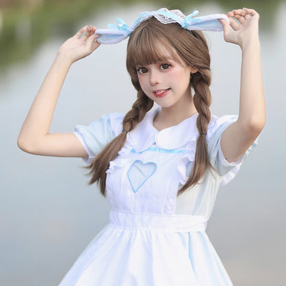 Rabbit Maid Dress (M/L/2L/3L/4L/5L/6L) / Cosplay / Halloween
