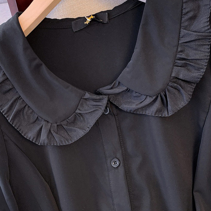 Classical dress with ruffled collar and ribbon (3L/4L/5L/6L/7L)