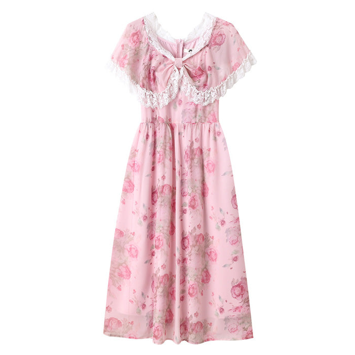 Rose Bouquet Lace Ribbon Dress (3L/4L/5L/6L/7L)