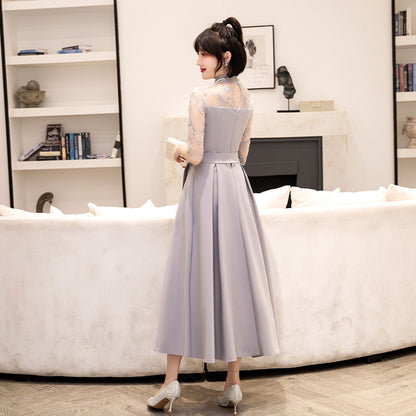 ■Elegant lace docking dress (LL/3L/4L/5L/6L/7L/8L/9L) Custom-made/Occasion/Wedding invitation