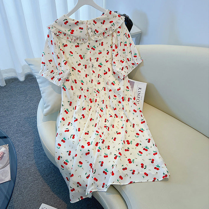Cherry Ribbon Dress (Sizes 3L/4L/5L/6L/7L)