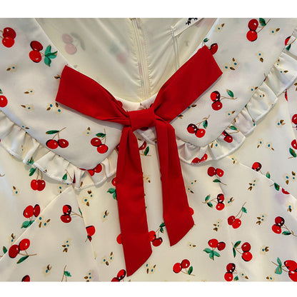 Cherry Ribbon Dress (Sizes 3L/4L/5L/6L/7L)