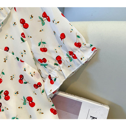 Cherry Ribbon Dress (Sizes 3L/4L/5L/6L/7L)
