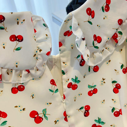 Cherry Ribbon Dress (Sizes 3L/4L/5L/6L/7L)