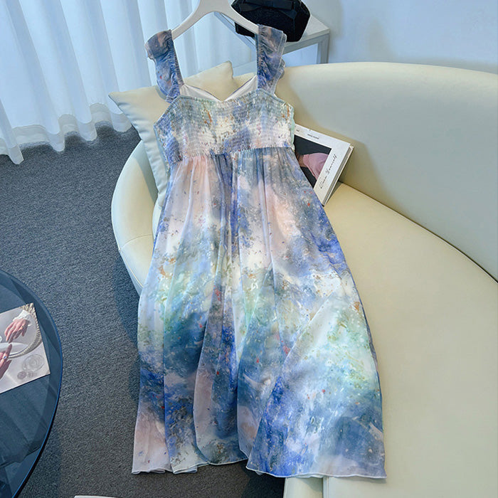 Mermaid Mood Watercolor Dreamy Dress (3L/4L/5L/6L/7L)