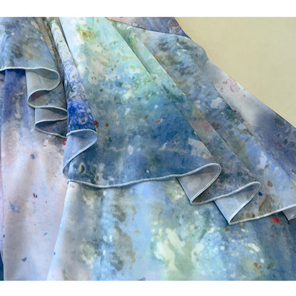 Mermaid Mood Watercolor Dreamy Dress (3L/4L/5L/6L/7L)