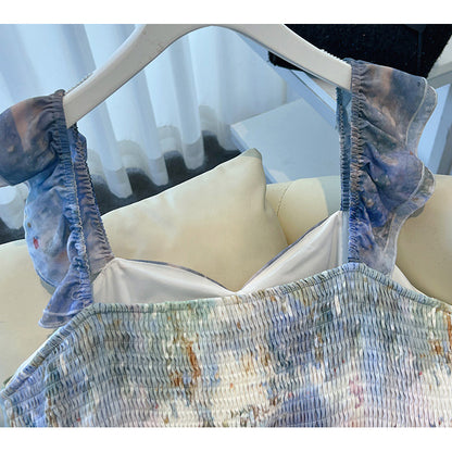 Mermaid Mood Watercolor Dreamy Dress (3L/4L/5L/6L/7L)