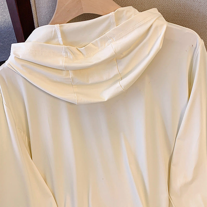 Lightweight, sun-protective yellow, loose-fitting parka (3L/4L/5L/6L/7L)