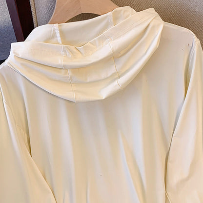 Lightweight, sun-protective yellow, loose-fitting parka (3L/4L/5L/6L/7L)
