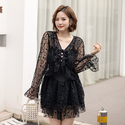 Heart Bolero Swimsuit (L/LL/3L/4L/5L/6L)