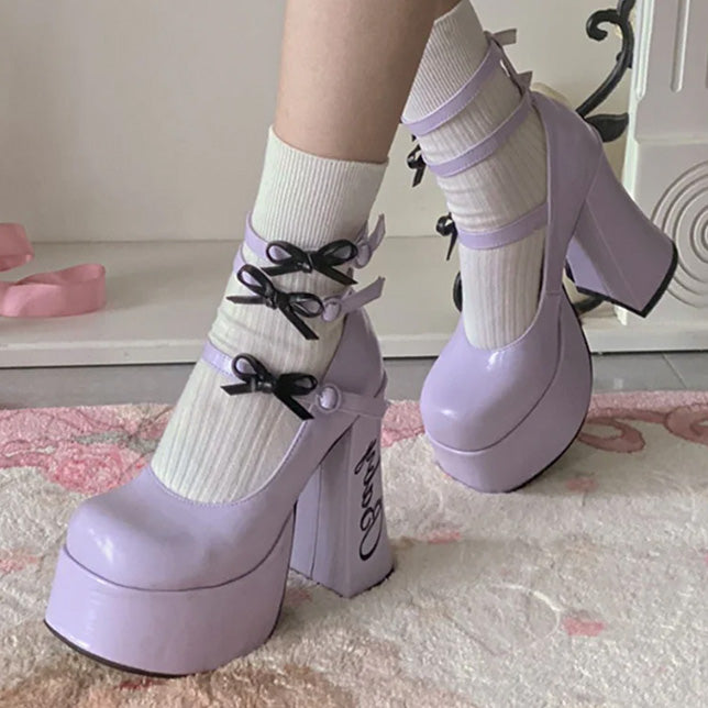 Lolita's Baby Ribbon Pumps/Shoes/24.5~25.5cm/Large Size