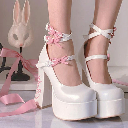 Lolita's Baby Ribbon Pumps/Shoes/24.5~25.5cm/Large Size