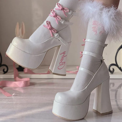 Lolita's Baby Ribbon Pumps/Shoes/24.5~25.5cm/Large Size