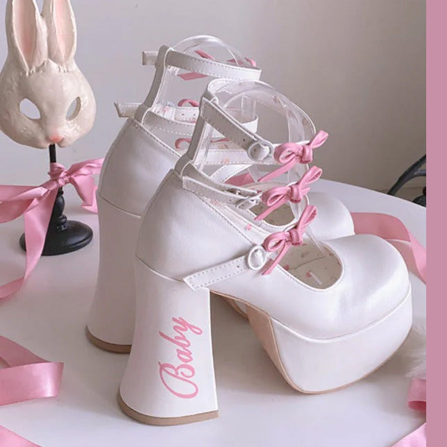 Lolita's Baby Ribbon Pumps/Shoes/24.5~25.5cm/Large Size