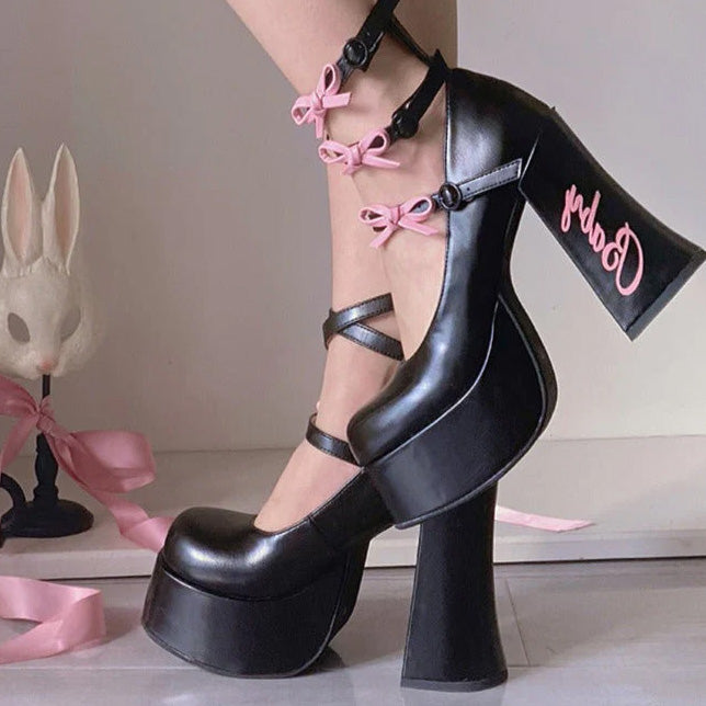 Lolita's Baby Ribbon Pumps/Shoes/24.5~25.5cm/Large Size