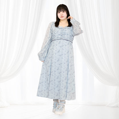 大きいサイズレディースきみの夢で会えたらワンピース（3L/4L/5L/6L）/Taberunosky（タベルノスキー）