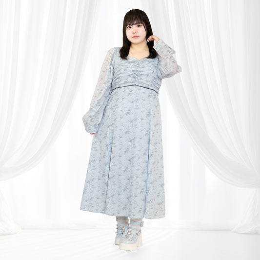 大きいサイズレディースきみの夢で会えたらワンピース（3L/4L/5L/6L）/Taberunosky（タベルノスキー）