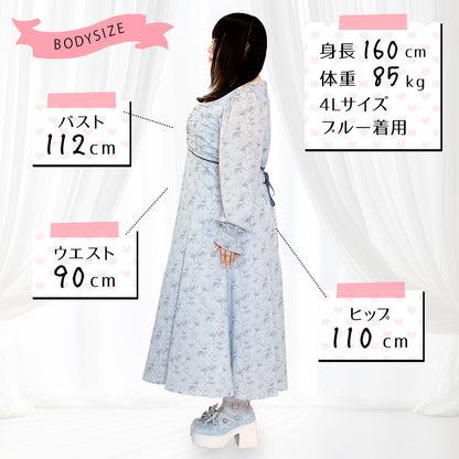 大きいサイズレディースきみの夢で会えたらワンピース（3L/4L/5L/6L）/Taberunosky（タベルノスキー）