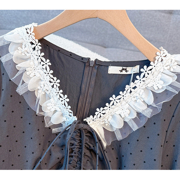 Secret Tiered Dot Dress (3L/4L/5L/6L/7L)