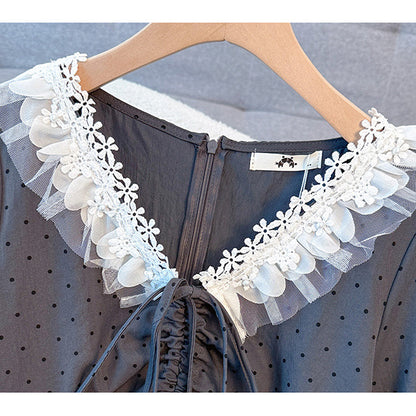 Secret Tiered Dot Dress (3L/4L/5L/6L/7L)