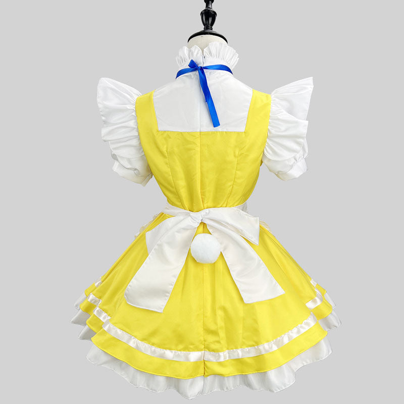 ままちゃん H62 漢服 コスプレ ワンピース 中華風メイド服ワンピ―ス (M/L/2L/3L/4L/5L/6L)/コスプレ