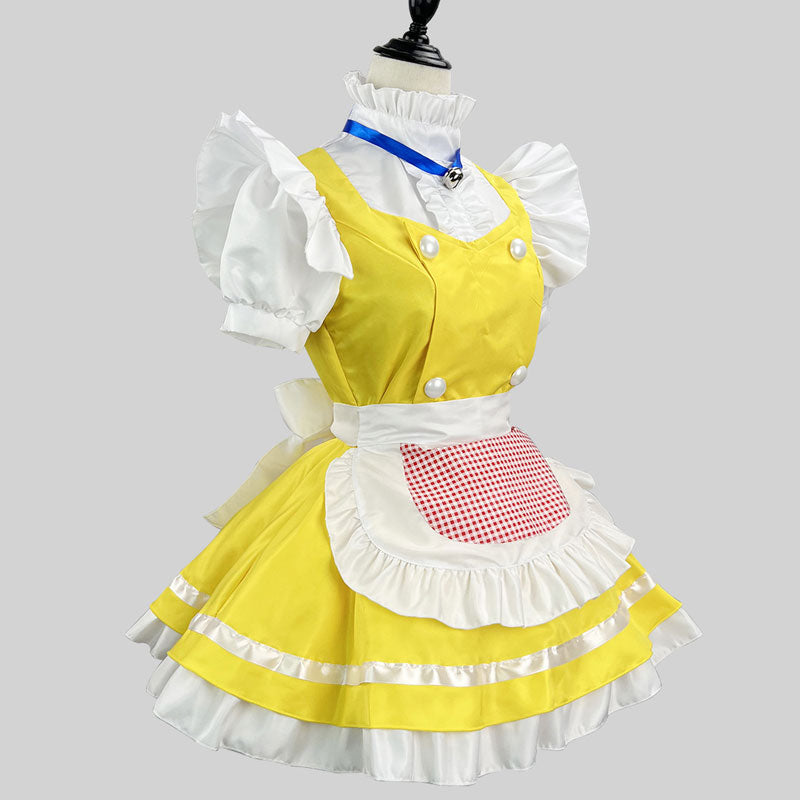 大きいサイズレディースしっかり者妹ロボット風メイド服ワンピース (M/L/2L/3L/4L/5L/6L)/コスプレ/ハロウィン
