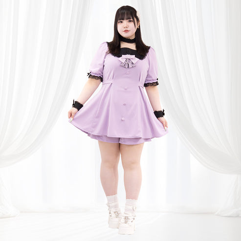 20代大きいサイズの参戦服におすすめのBaby Doom（ベイビードーム）・パープルセットアップ（3L/4L/5L）/Taberunosky（タベルノスキー）