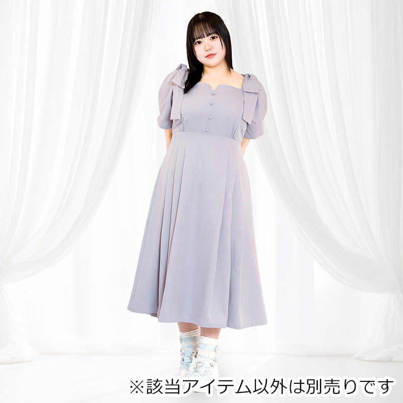 シュガーブルーボンボン・リボンワンピース（3L/4L/5L/6L）/Taberunosky（タベルノスキー）