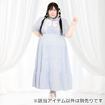 そらいろプリンセスのふわふわティアードワンピ（3L/4L/5L/6L）/Taberunosky（タベルノスキー）