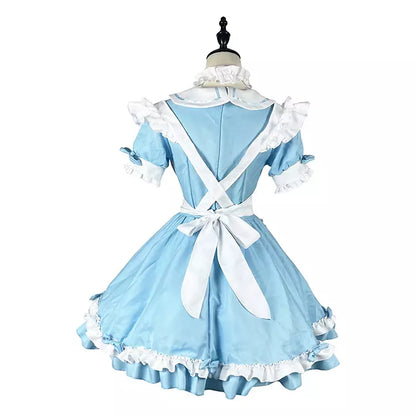 大きいサイズレディース鏡の国のメイド服ワンピ―ス (2L/3L/4L/5L/6L)/コスプレ/ハロウィン