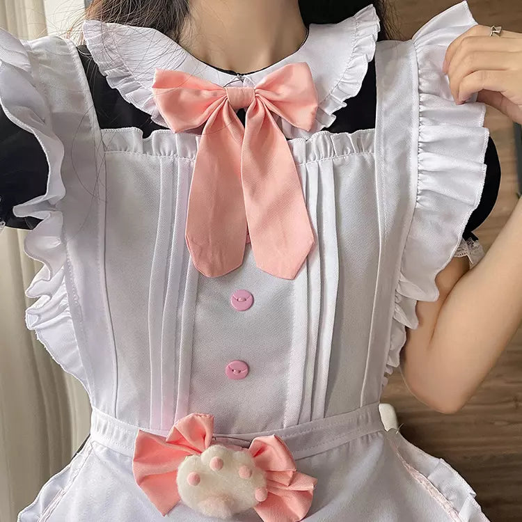 大きいサイズレディースパステルメイド服ワンピ―ス (2L/3L/4L/5L/10L)/コスプレ/ハロウィン