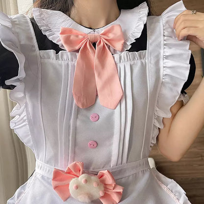 大きいサイズレディースパステルメイド服ワンピ―ス (2L/3L/4L/5L/10L)/コスプレ/ハロウィン