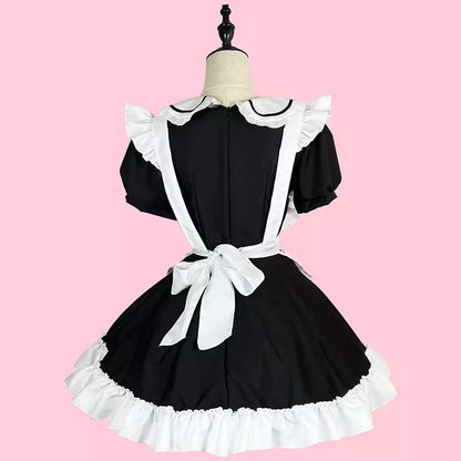 大きいサイズレディースお茶会メイド服ワンピ―ス (2L/3L/4L/5L/6L)/コスプレ/ハロウィン