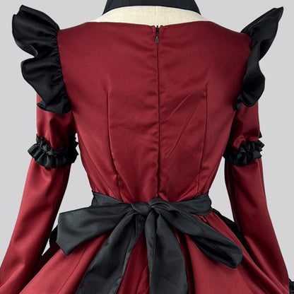 大きいサイズレディース中華風メイド服ワンピ―ス (M/L/2L/3L/4L/5L/6L)/コスプレ/ハロウィン