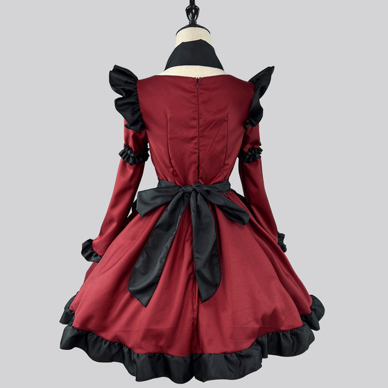 大きいサイズレディース中華風メイド服ワンピ―ス (M/L/2L/3L/4L/5L/6L)/コスプレ/ハロウィン