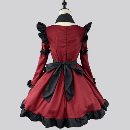 大きいサイズレディース中華風メイド服ワンピ―ス (M/L/2L/3L/4L/5L/6L)/コスプレ/ハロウィン