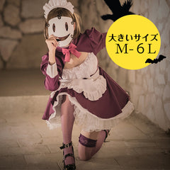 ままちゃん H62 漢服 コスプレ ワンピース しっかり者妹ロボット風メイド服ワンピース (M/L/2L/3L/4L/5L/6L