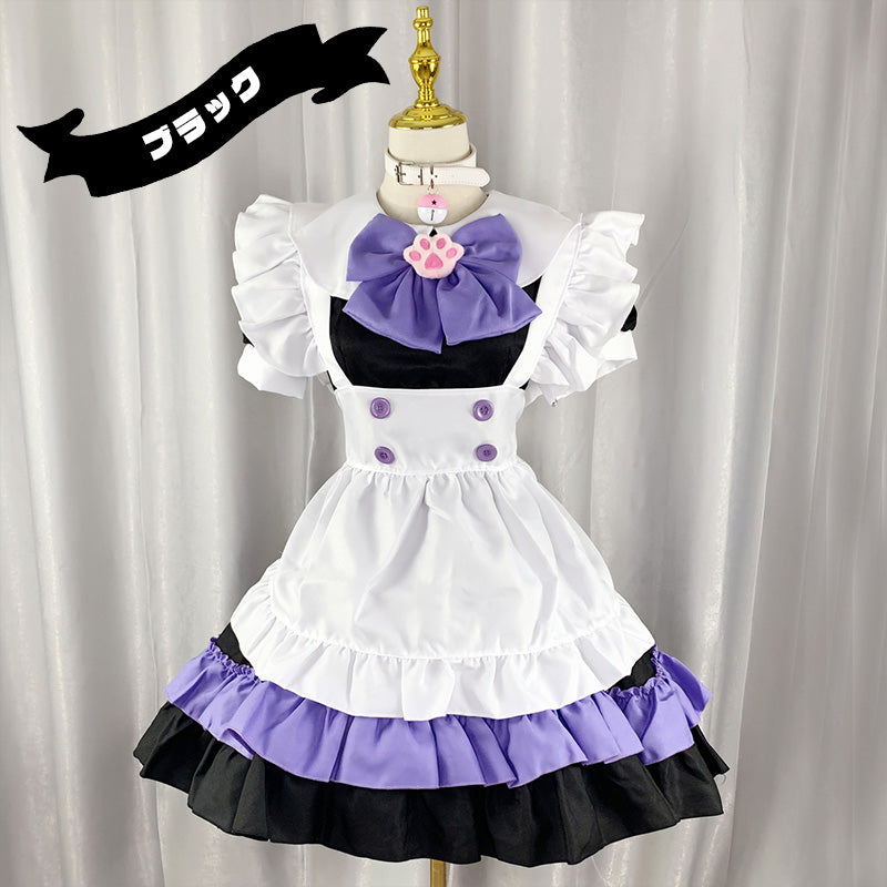 大きいサイズレディーストゥインクル肉球メイド服ワンピ―ス (2L/3L/4L/5L/6L)/大きいサイズ/コスプレ/ハロウィン