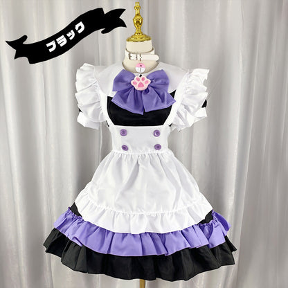 大きいサイズレディーストゥインクル肉球メイド服ワンピ―ス (2L/3L/4L/5L/6L)/大きいサイズ/コスプレ/ハロウィン