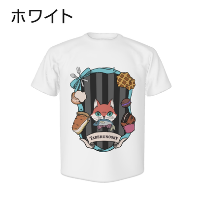 大きいサイズぽっちゃり≪受注生産≫Aアニマル（ネコさん）Tシャツ/Taberunosky(タベルノスキー)オリジナルイラスト４L着用