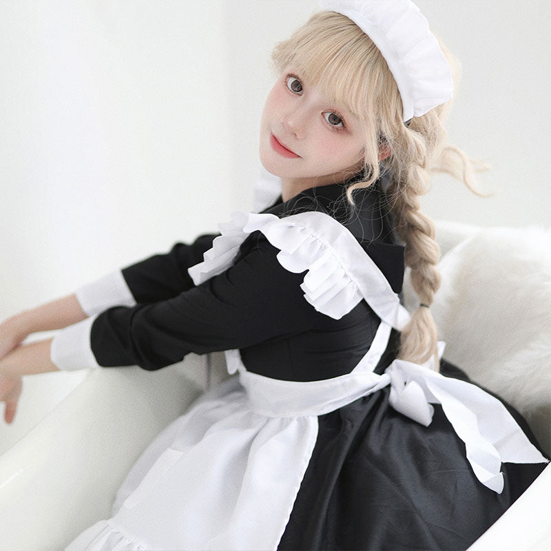 大きいサイズレディースセーラー風のメイドさん服 (2L/3L/4L/5L/6L)/コスプレ/ハロウィン