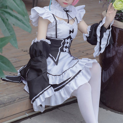 ファンタジーメイド服ワンピ―ス (2L/3L/4L)/大きいサイズ/コスプレ/ハロウィン
