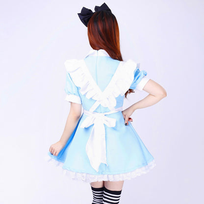 大きいサイズレディースクラシカルロリータメイド服ワンピ―ス (2L/3L/4L/5L/6L)/大きいサイズ/コスプレ/ハロウィン